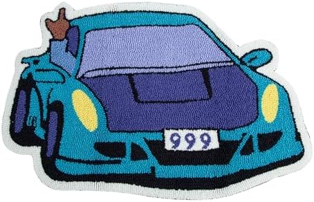 Racing Car Loop Tufted Rug