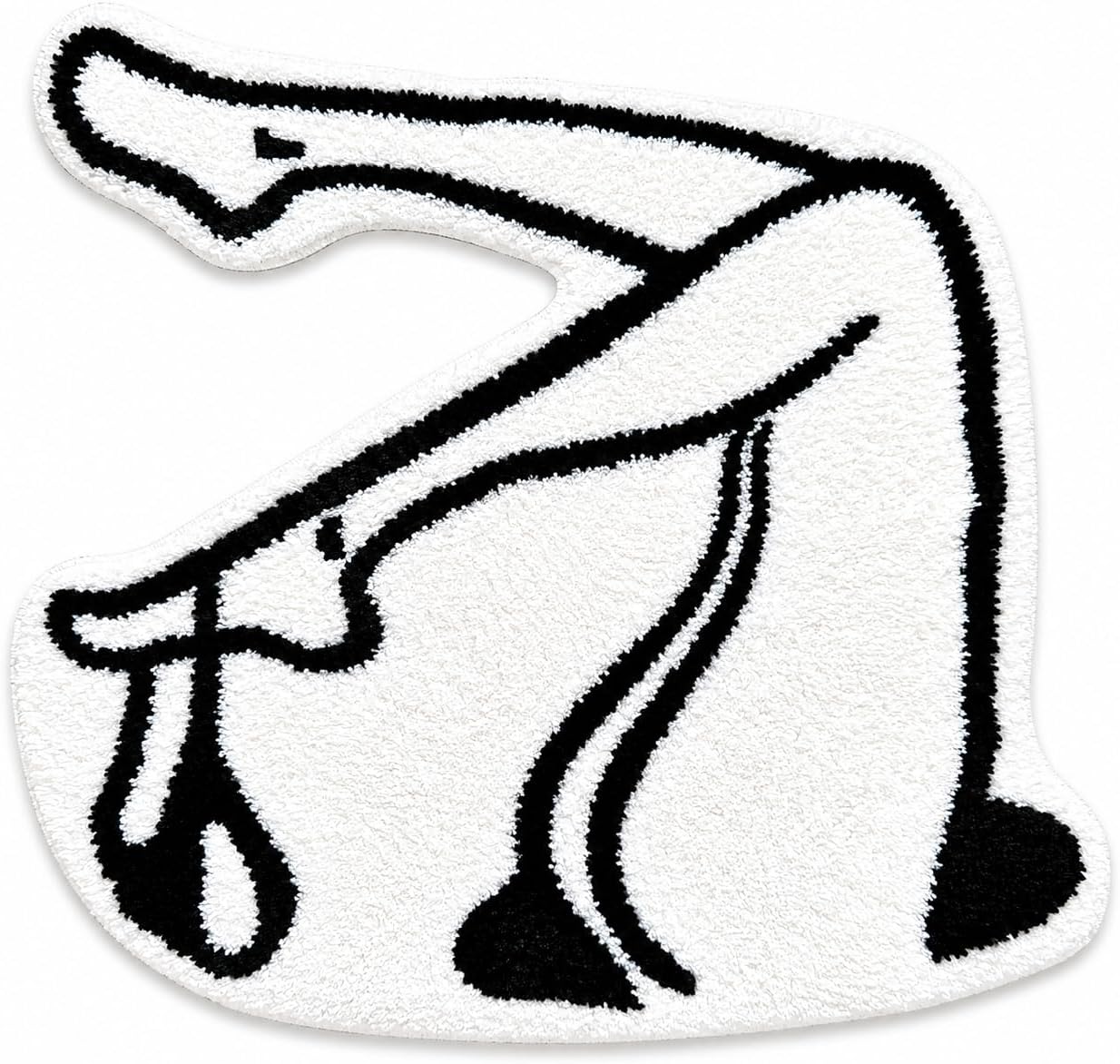 Abstract Figure Line Art Rug