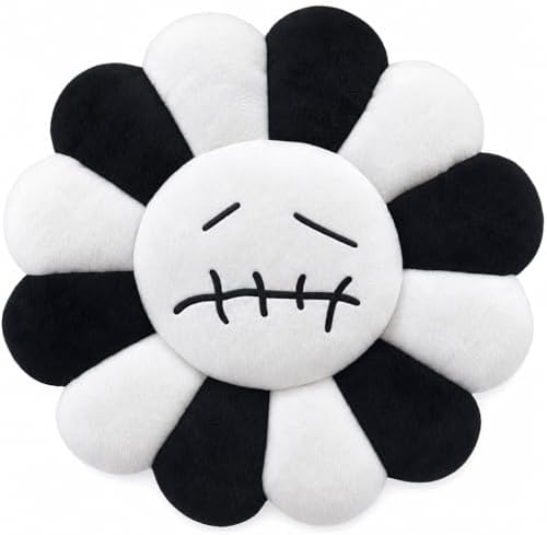 Smile Flower Pillow — White