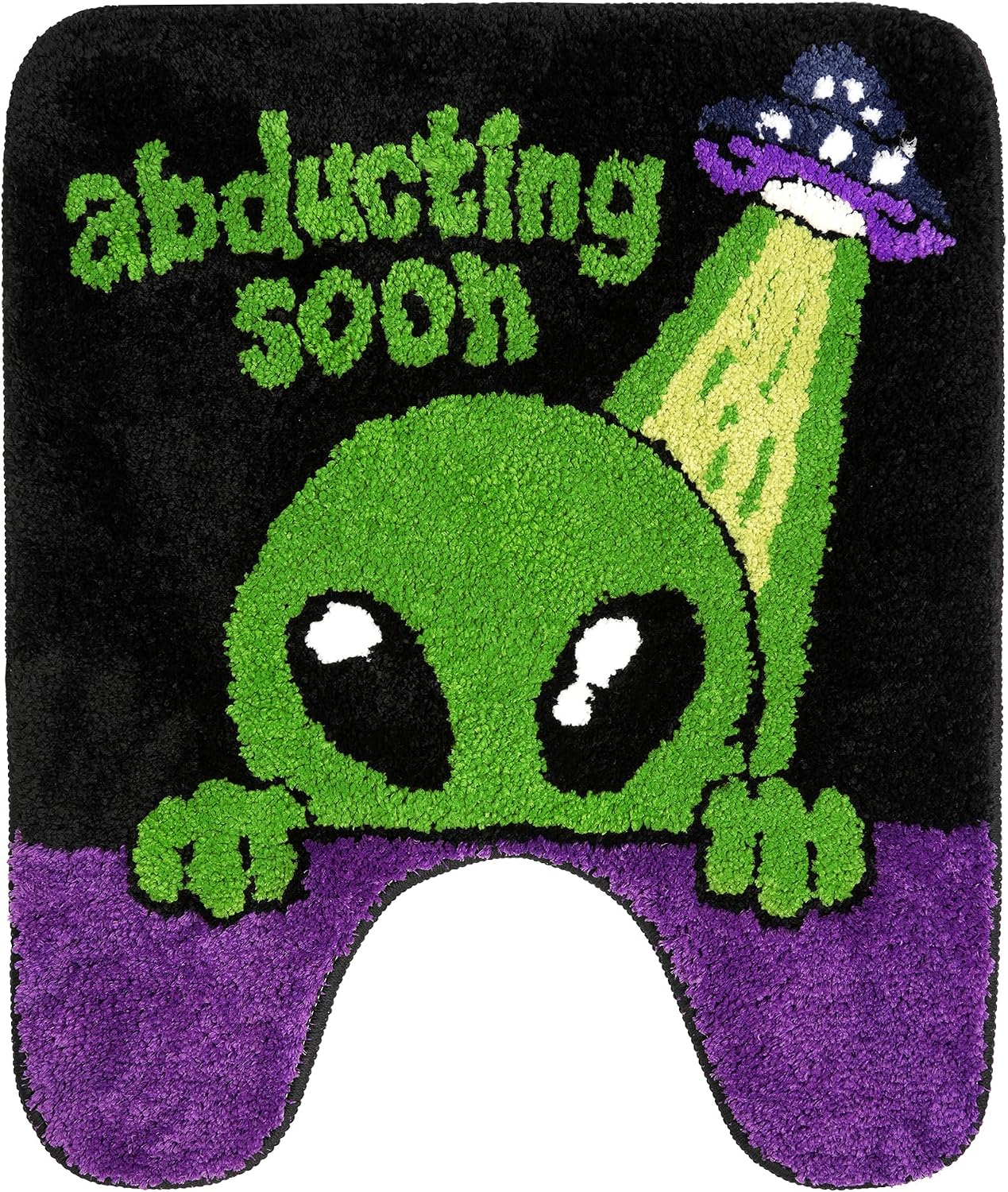 Alien Abducting Soon Toilet Rug
